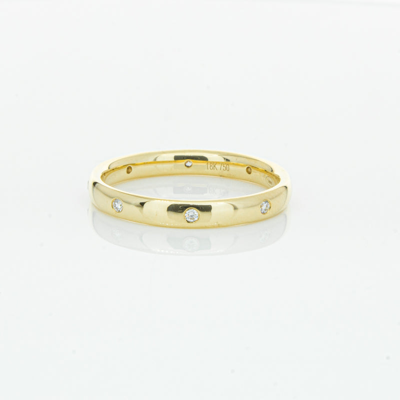 18ct Yellow Gold Diamond Lucky Band-Ring-Walker & Hall