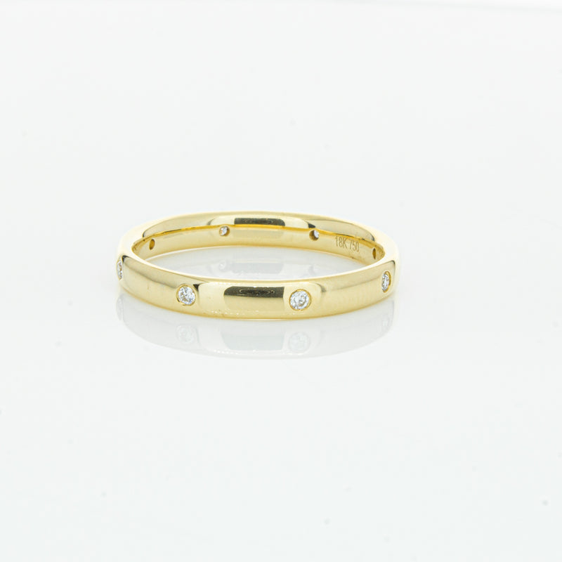 18ct Yellow Gold Diamond Lucky Band-Ring-Walker & Hall
