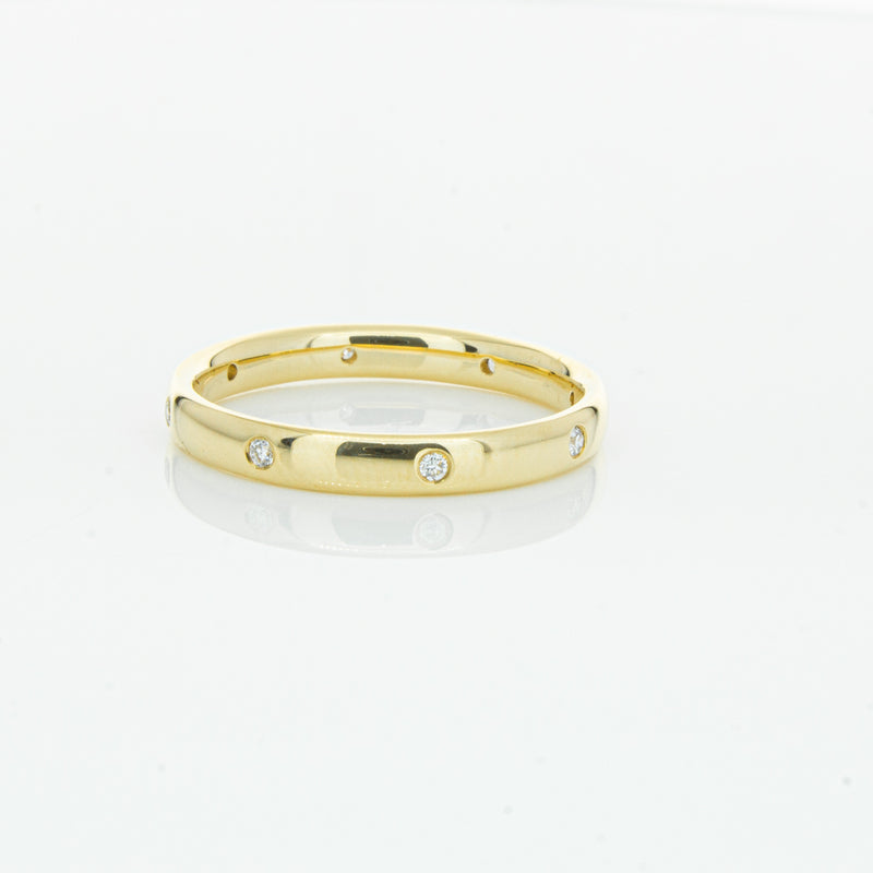 18ct Yellow Gold Diamond Lucky Band-Ring-Walker & Hall