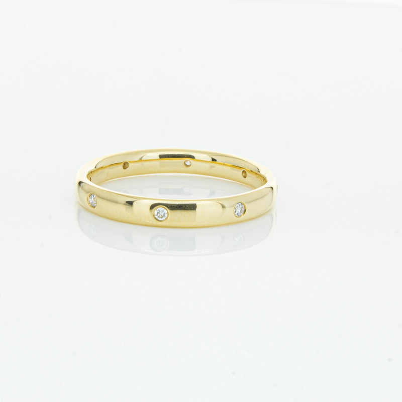 18ct Yellow Gold Diamond Lucky Band-Ring-Walker & Hall