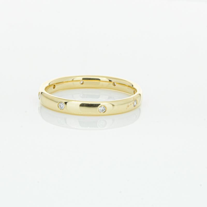 18ct Yellow Gold Diamond Lucky Band-Ring-Walker & Hall