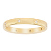 18ct Yellow Gold Diamond Lucky Band-Ring-Walker & Hall