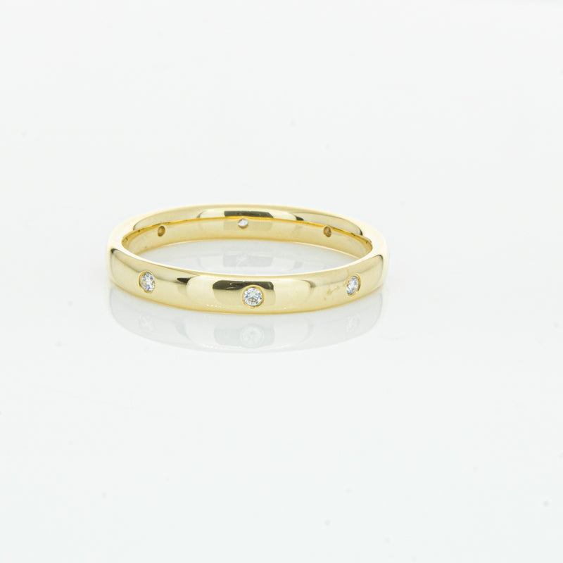 18ct Yellow Gold Diamond Lucky Band-Ring-Walker & Hall