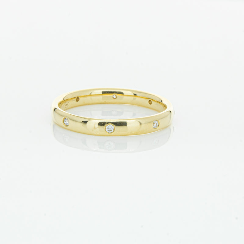 18ct Yellow Gold Diamond Lucky Band-Ring-Walker & Hall