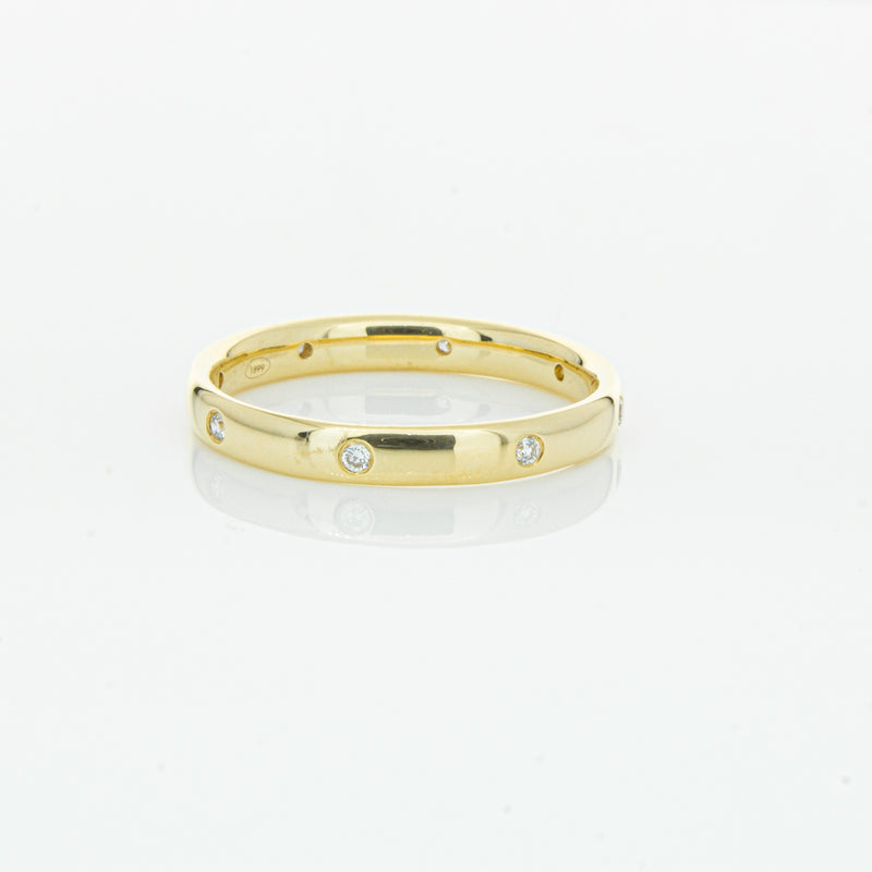 18ct Yellow Gold Diamond Lucky Band-Ring-Walker & Hall