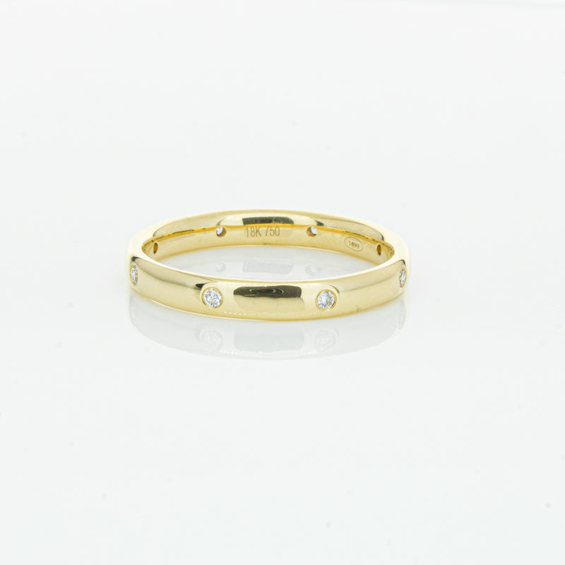18ct Yellow Gold Diamond Lucky Band-Ring-Walker & Hall