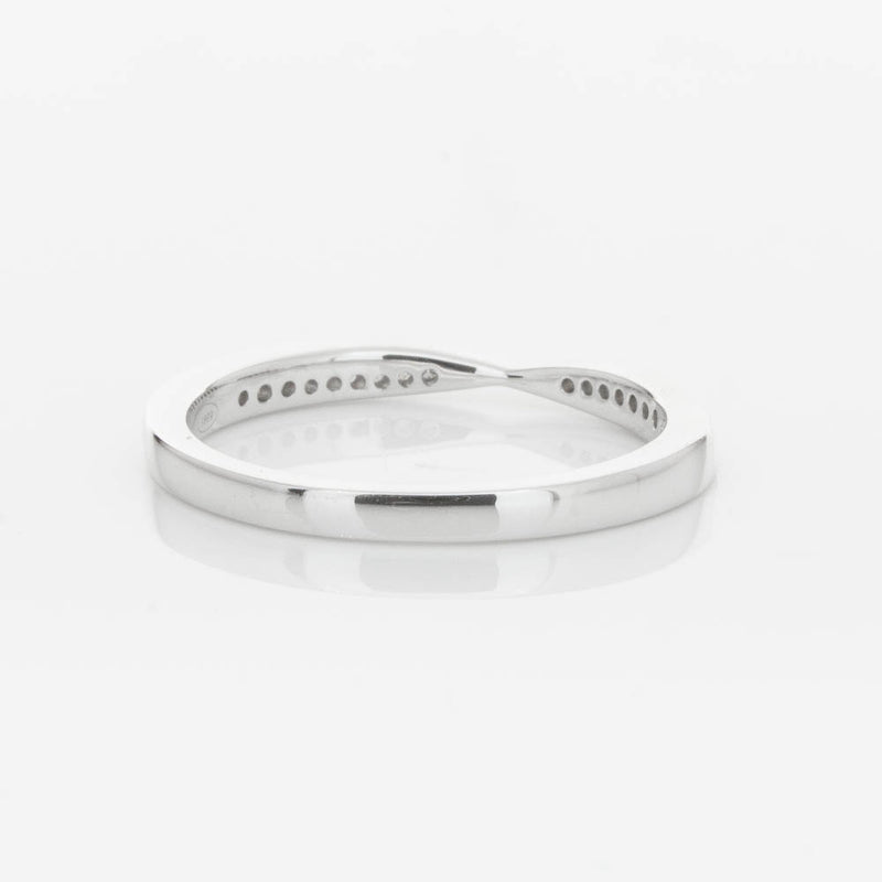 18ct White Gold .09ct Diamond Zenith Band-Ring-Walker & Hall