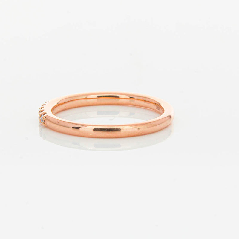 18ct Rose Gold .20ct Manhattan Diamond Band-Ring-Walker & Hall