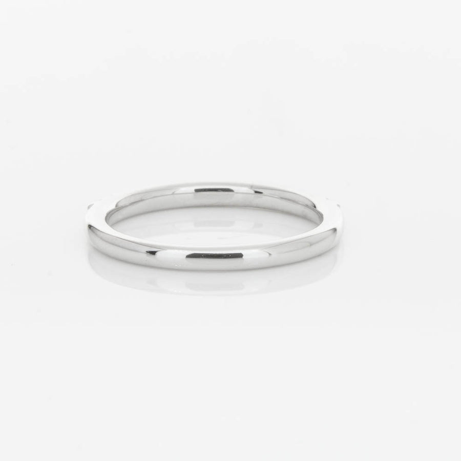 18ct White Gold .20ct Diamond Manhattan Band-Ring-Walker & Hall