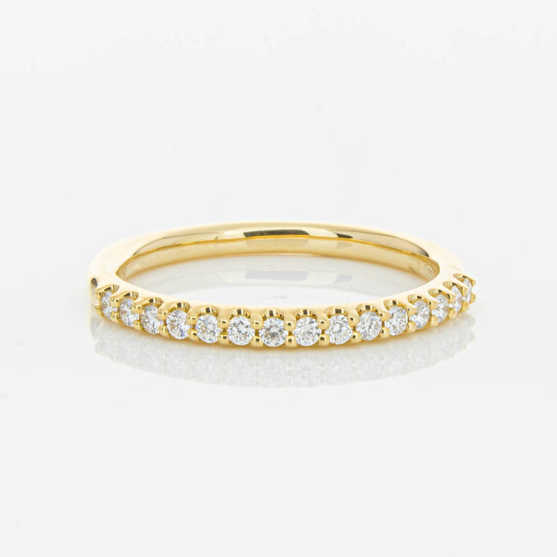 18ct Yellow Gold .20ct Diamond Manhattan Band-Ring-Walker & Hall