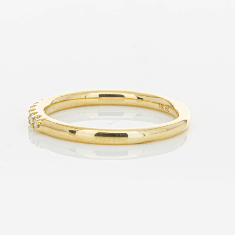 18ct Yellow Gold .20ct Diamond Manhattan Band-Ring-Walker & Hall