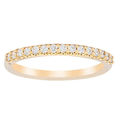 18ct Yellow Gold .20ct Diamond Manhattan Band-Ring-Walker & Hall