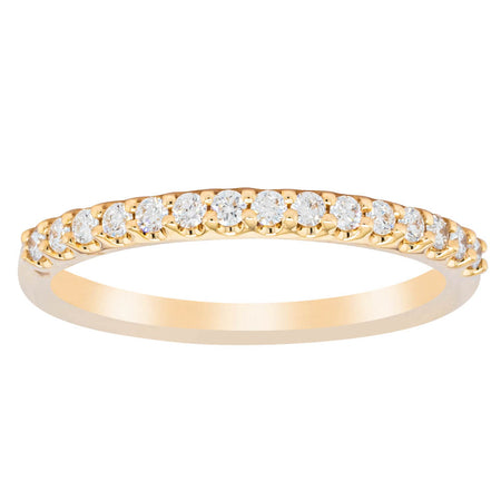 18ct Yellow Gold .20ct Diamond Manhattan Band-Ring-Walker & Hall