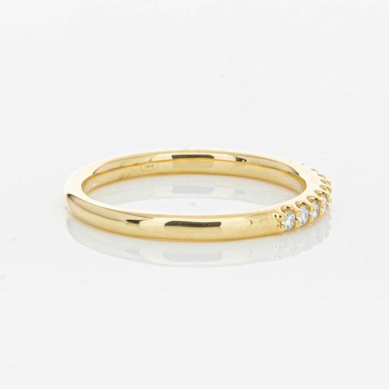 18ct Yellow Gold .20ct Diamond Manhattan Band-Ring-Walker & Hall