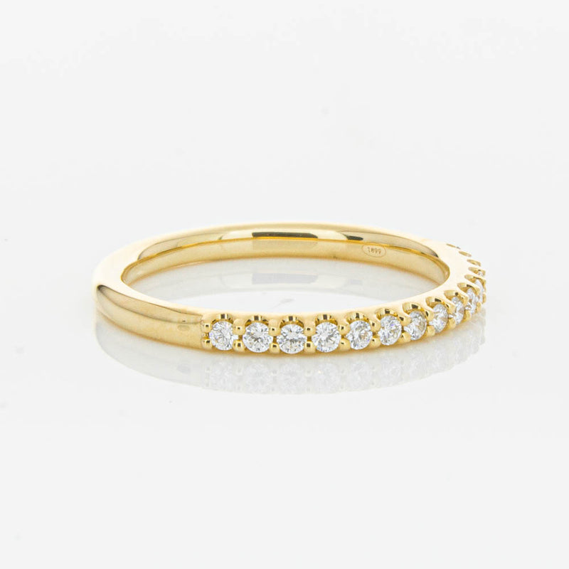 18ct Yellow Gold .20ct Diamond Manhattan Band-Ring-Walker & Hall