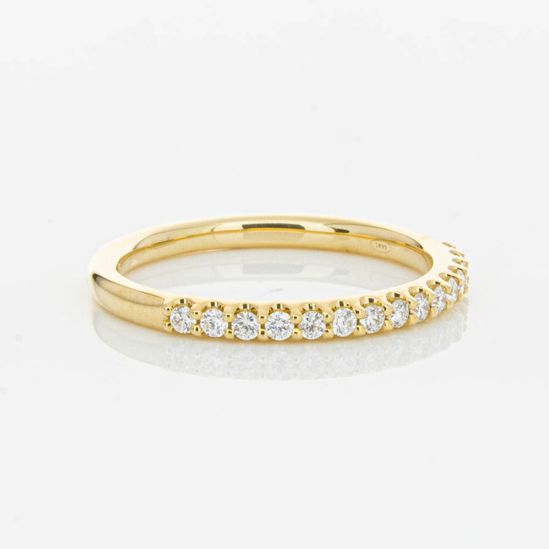 18ct Yellow Gold .20ct Diamond Manhattan Band-Ring-Walker & Hall