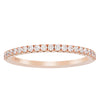 18ct Rose Gold Diamond Millie Band-Ring-Walker & Hall
