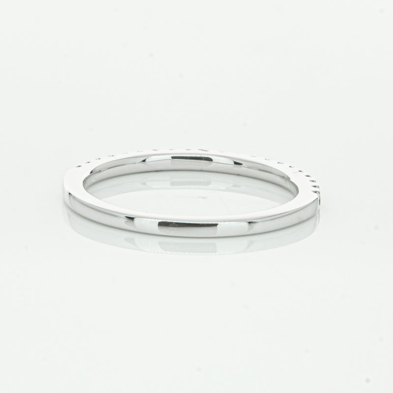 18ct White Gold Diamond Millie Band-Ring-Walker & Hall