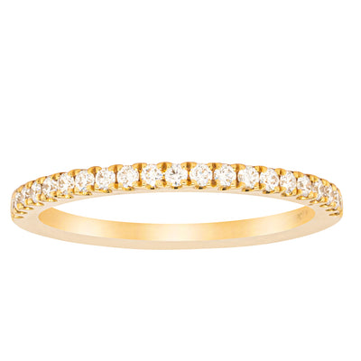 18ct Yellow Gold Diamond Millie Band-Ring-Walker & Hall