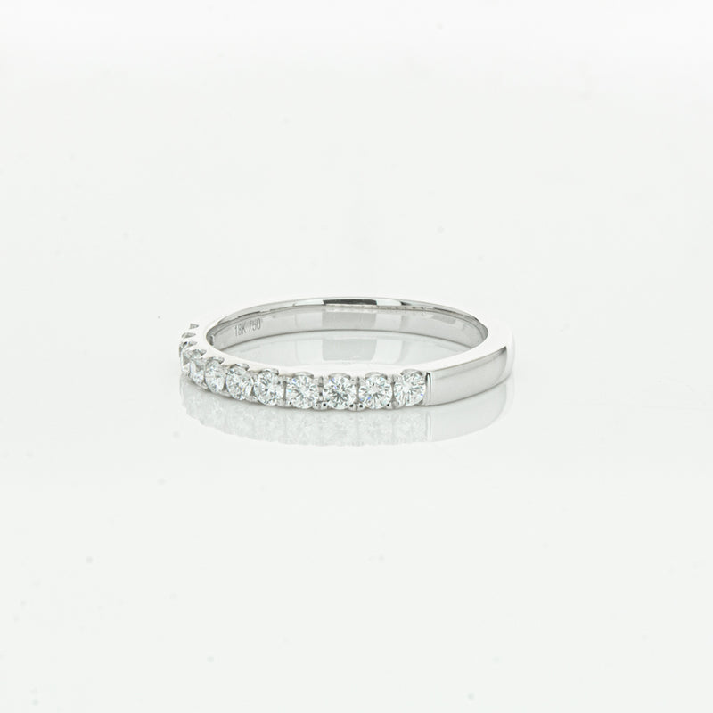 18ct White Gold .32ct Diamond Bella Band-Ring-Walker & Hall