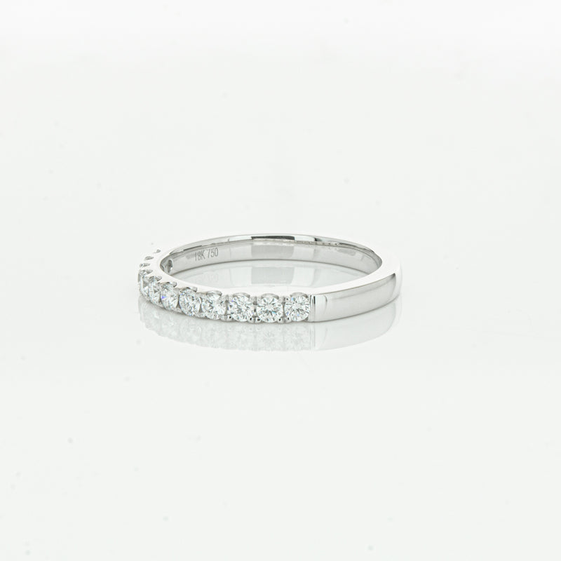 18ct White Gold .32ct Diamond Bella Band-Ring-Walker & Hall