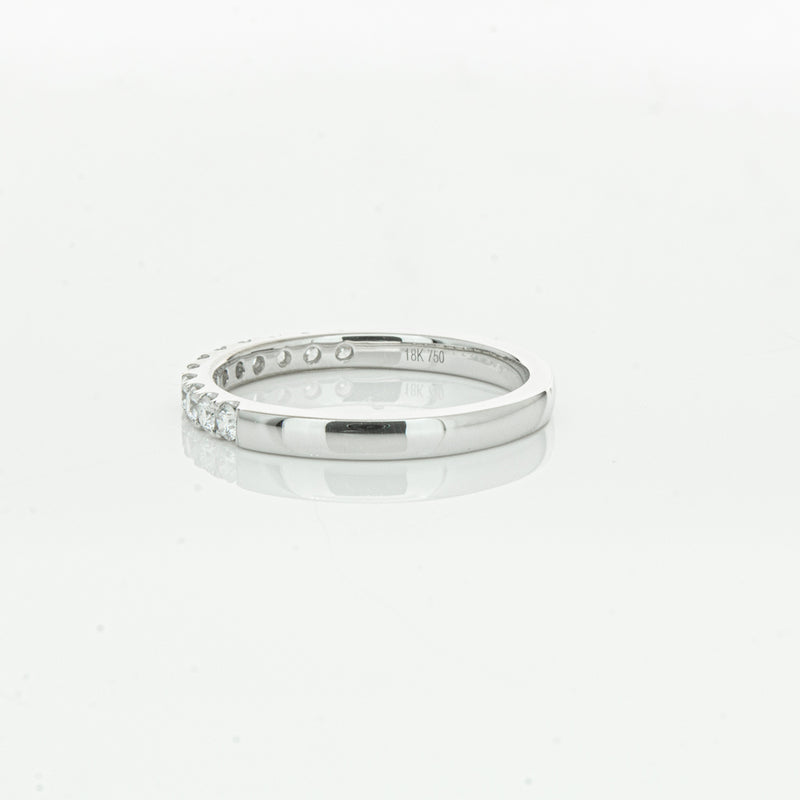 18ct White Gold .32ct Diamond Bella Band-Ring-Walker & Hall