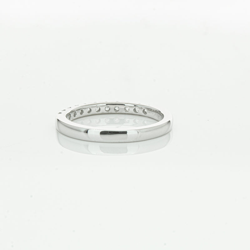 18ct White Gold .32ct Diamond Bella Band-Ring-Walker & Hall