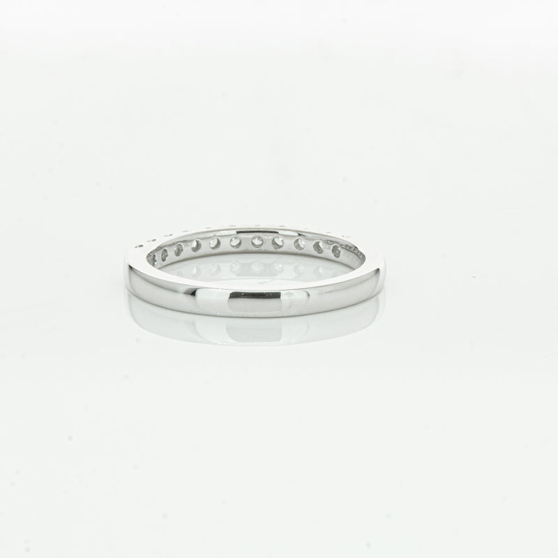18ct White Gold .32ct Diamond Bella Band-Ring-Walker & Hall