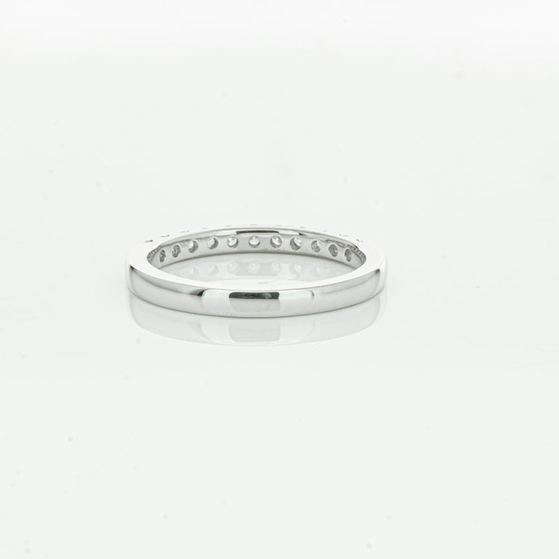 18ct White Gold .32ct Diamond Bella Band-Ring-Walker & Hall