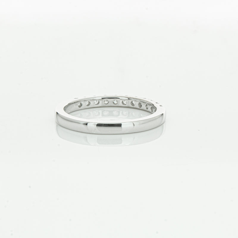 18ct White Gold .32ct Diamond Bella Band-Ring-Walker & Hall