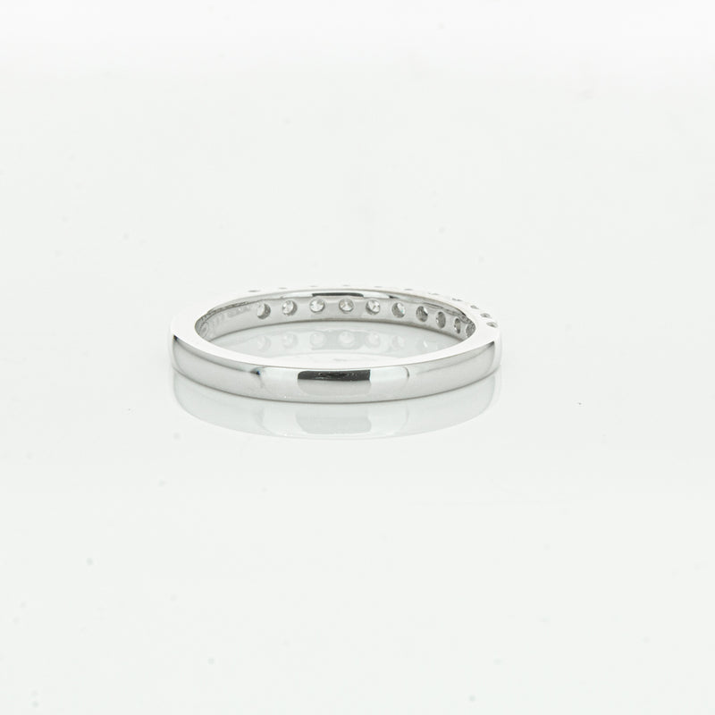 18ct White Gold .32ct Diamond Bella Band-Ring-Walker & Hall