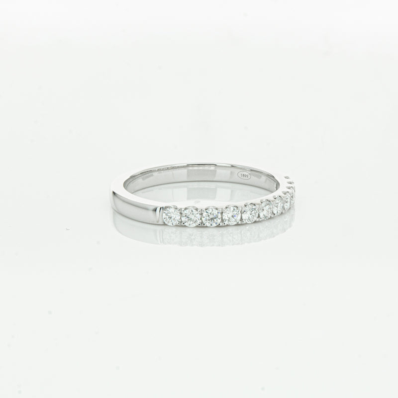 18ct White Gold .32ct Diamond Bella Band-Ring-Walker & Hall