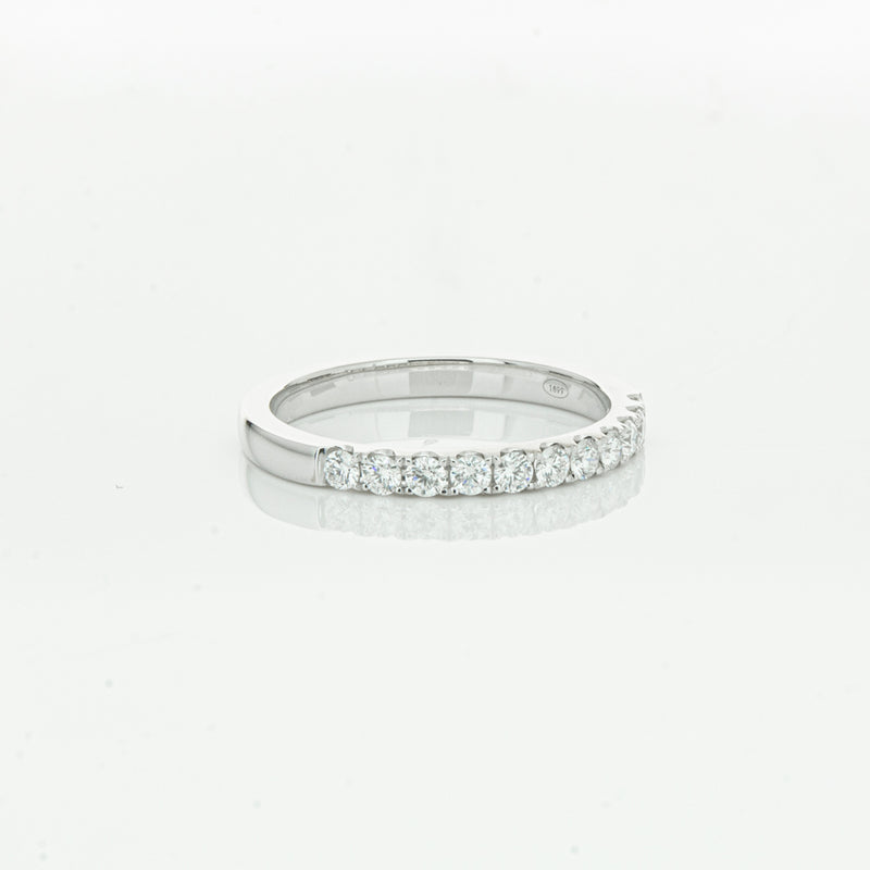 18ct White Gold .32ct Diamond Bella Band-Ring-Walker & Hall