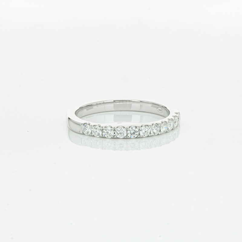 18ct White Gold .32ct Diamond Bella Band-Ring-Walker & Hall