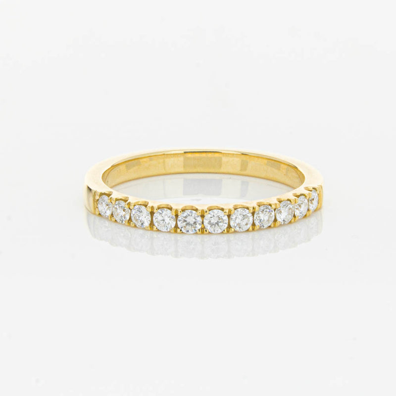 18ct Yellow Gold .33ct Diamond Bella Band-Ring-Walker & Hall