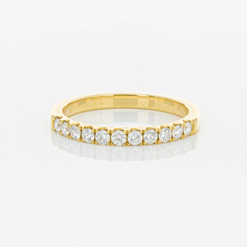 18ct Yellow Gold .33ct Diamond Bella Band-Ring-Walker & Hall
