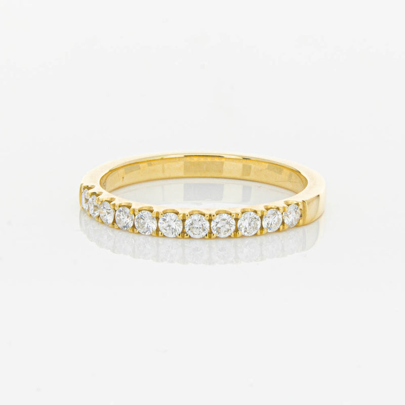 18ct Yellow Gold .33ct Diamond Bella Band-Ring-Walker & Hall