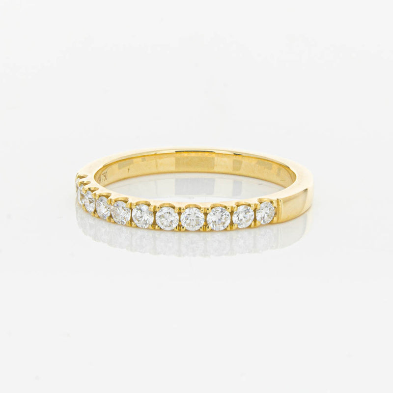 18ct Yellow Gold .33ct Diamond Bella Band-Ring-Walker & Hall
