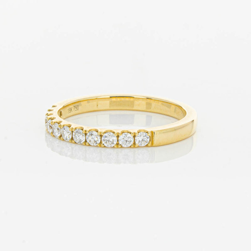 18ct Yellow Gold .33ct Diamond Bella Band-Ring-Walker & Hall