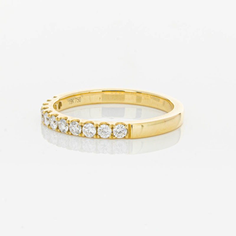 18ct Yellow Gold .33ct Diamond Bella Band-Ring-Walker & Hall