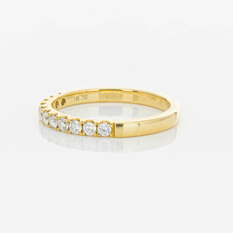 18ct Yellow Gold .33ct Diamond Bella Band-Ring-Walker & Hall