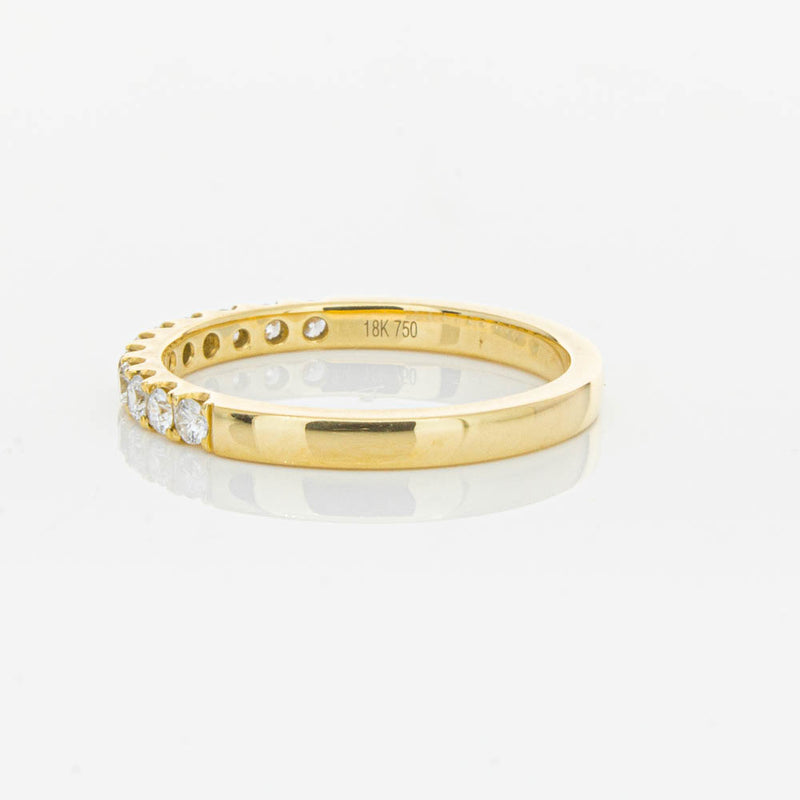 18ct Yellow Gold .33ct Diamond Bella Band-Ring-Walker & Hall