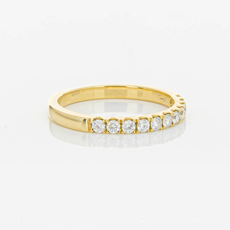18ct Yellow Gold .33ct Diamond Bella Band-Ring-Walker & Hall
