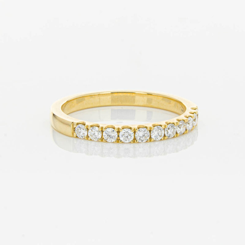 18ct Yellow Gold .33ct Diamond Bella Band-Ring-Walker & Hall