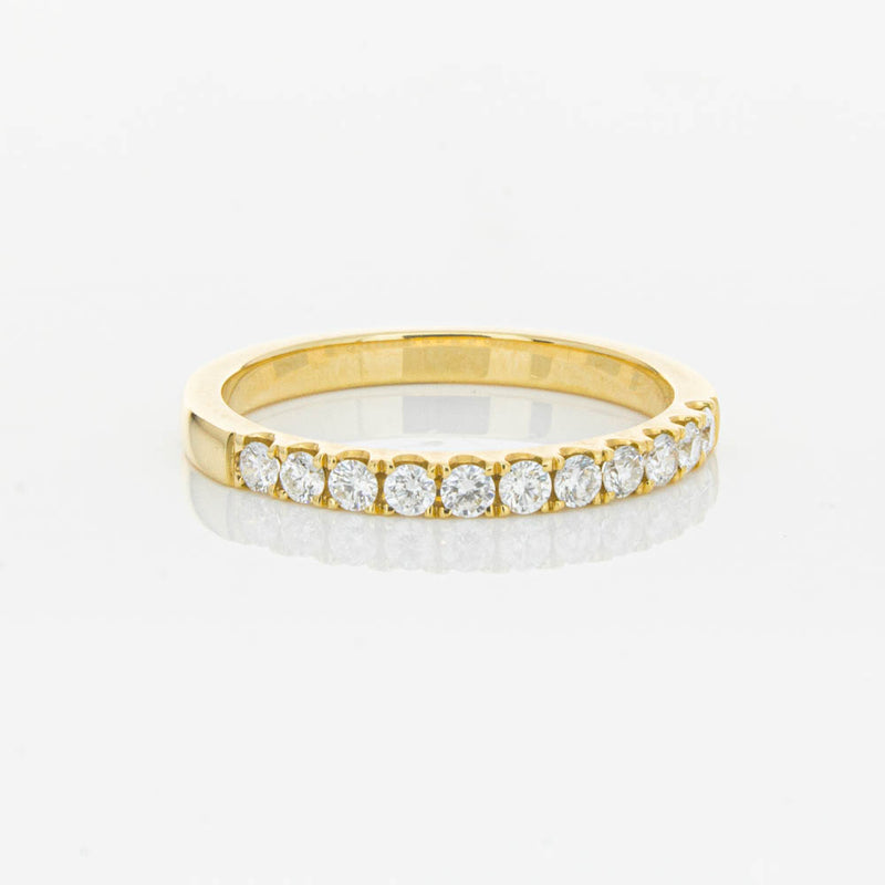 18ct Yellow Gold .33ct Diamond Bella Band-Ring-Walker & Hall