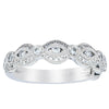 18ct White Gold Diamond Band-Ring-Walker & Hall