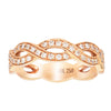 18ct Rose Gold Diamond Band-Ring-Walker & Hall
