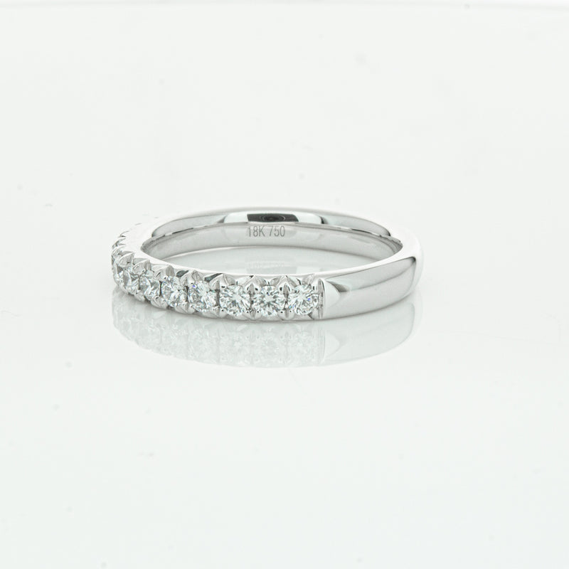 18ct White Gold .50ct Diamond Meridien Band-Ring-Walker & Hall