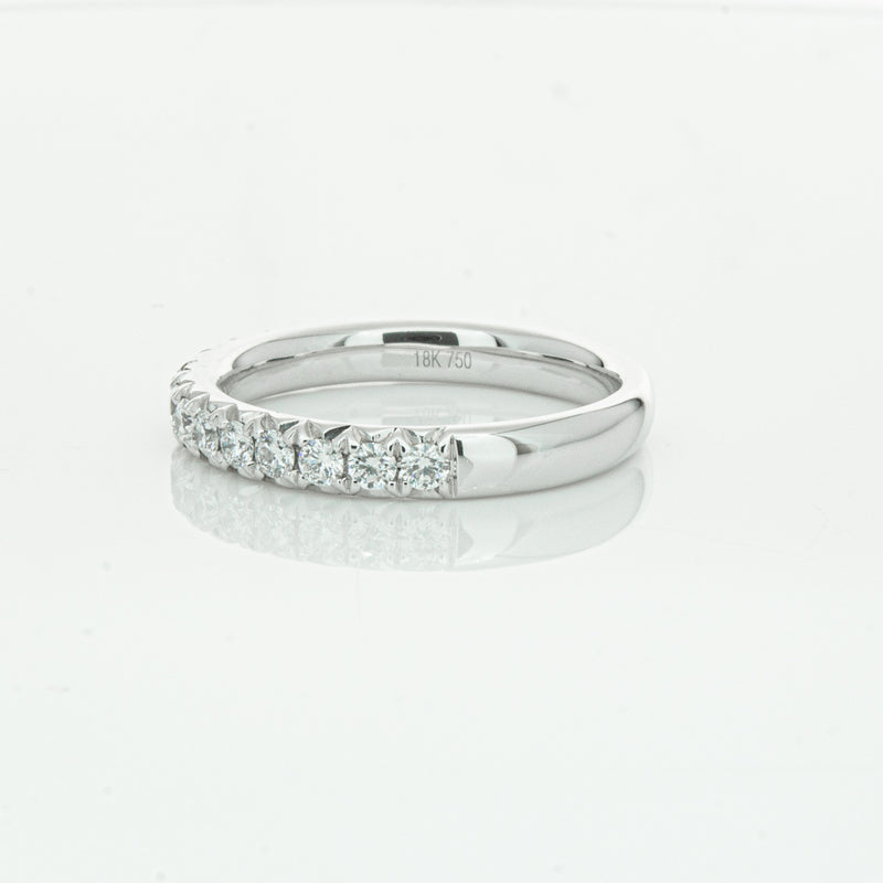 18ct White Gold .50ct Diamond Meridien Band-Ring-Walker & Hall