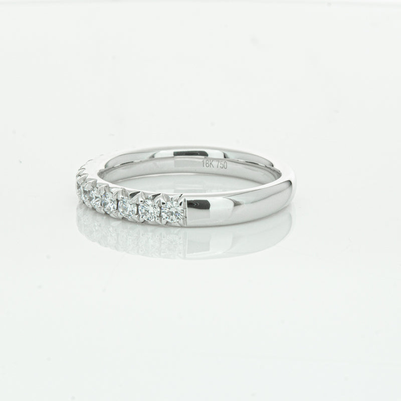 18ct White Gold .50ct Diamond Meridien Band-Ring-Walker & Hall